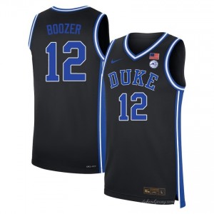 Men Cameron Boozer Black Duke Blue Devils #12 College Basketball Player Jersey 881401-179