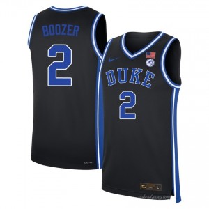 Men's Cayden Boozer Black Duke Blue Devils #2 College Basketball Replica Jerseys 254080-231
