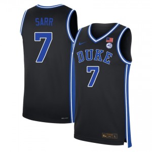 Mens Dame Sarr Black Duke Blue Devils #7 College Basketball 2025 Jerseys 257534-940