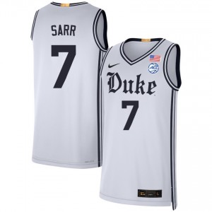 Men Dame Sarr Team White Duke Blue Devils #7 College Basketball Player Jerseys 477315-367
