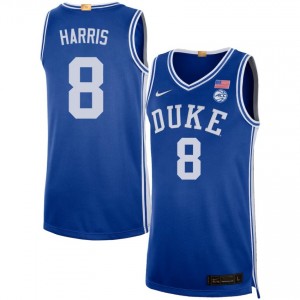 Men's Darren Harris Royal Duke Blue Devils #8 College Basketball Embroidery Jersey 263760-598