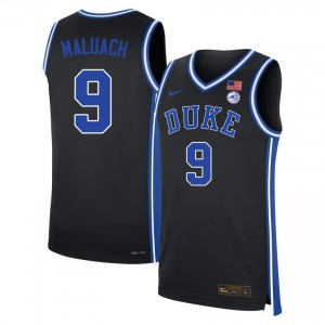 Men's Khaman Maluach Black Duke Blue Devils #9 College Basketball Alumni Jersey 708971-842