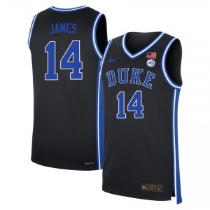 Men's Sion James Black Duke Blue Devils #14 College Basketball Alumni Jerseys 651559-205