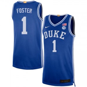 Men's Caleb Foster Royal Duke Blue Devils #1 College Basketball 2025 Jersey 796939-230