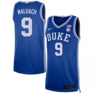 Mens Khaman Maluach Royal Duke Blue Devils #9 College Basketball High School Jersey 632066-251