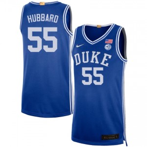 Men Spencer Hubbard Royal Duke Blue Devils #55 College Basketball 2025 Jerseys 758414-237
