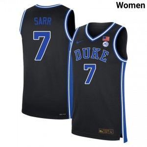 Women Dame Sarr Black Duke Blue Devils #7 College Basketball Game Jerseys 747547-443