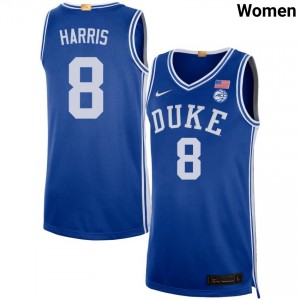 Women Darren Harris Royal Duke Blue Devils #8 College Basketball Game Jerseys 632269-229