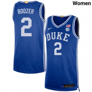 Womens Cayden Boozer Royal Duke Blue Devils #2 College Basketball Limited Jerseys 861550-996
