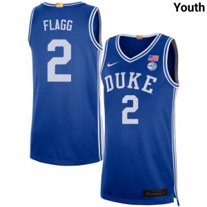 Youth Cooper Flagg Royal Duke Blue Devils #2 College Basketball 2025 Jersey 127523-593