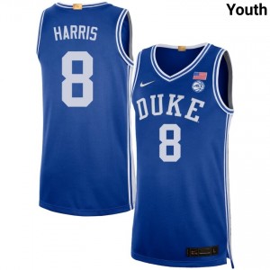 Youth Darren Harris Royal Duke Blue Devils #8 College Basketball University Jersey 243989-115