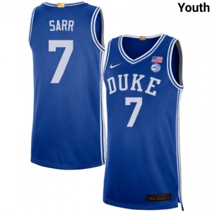 Youth Dame Sarr Royal Duke Blue Devils #7 College Basketball Alumni Jerseys 106179-542